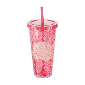 True Living 18oz Red Freeze Tumbler Here Comes The Fun